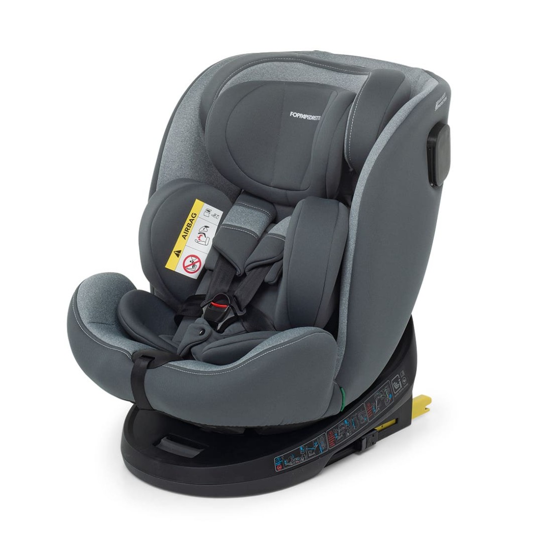 Circle I-Size Silver Grey Car Seat for Children - By Foppapedretti