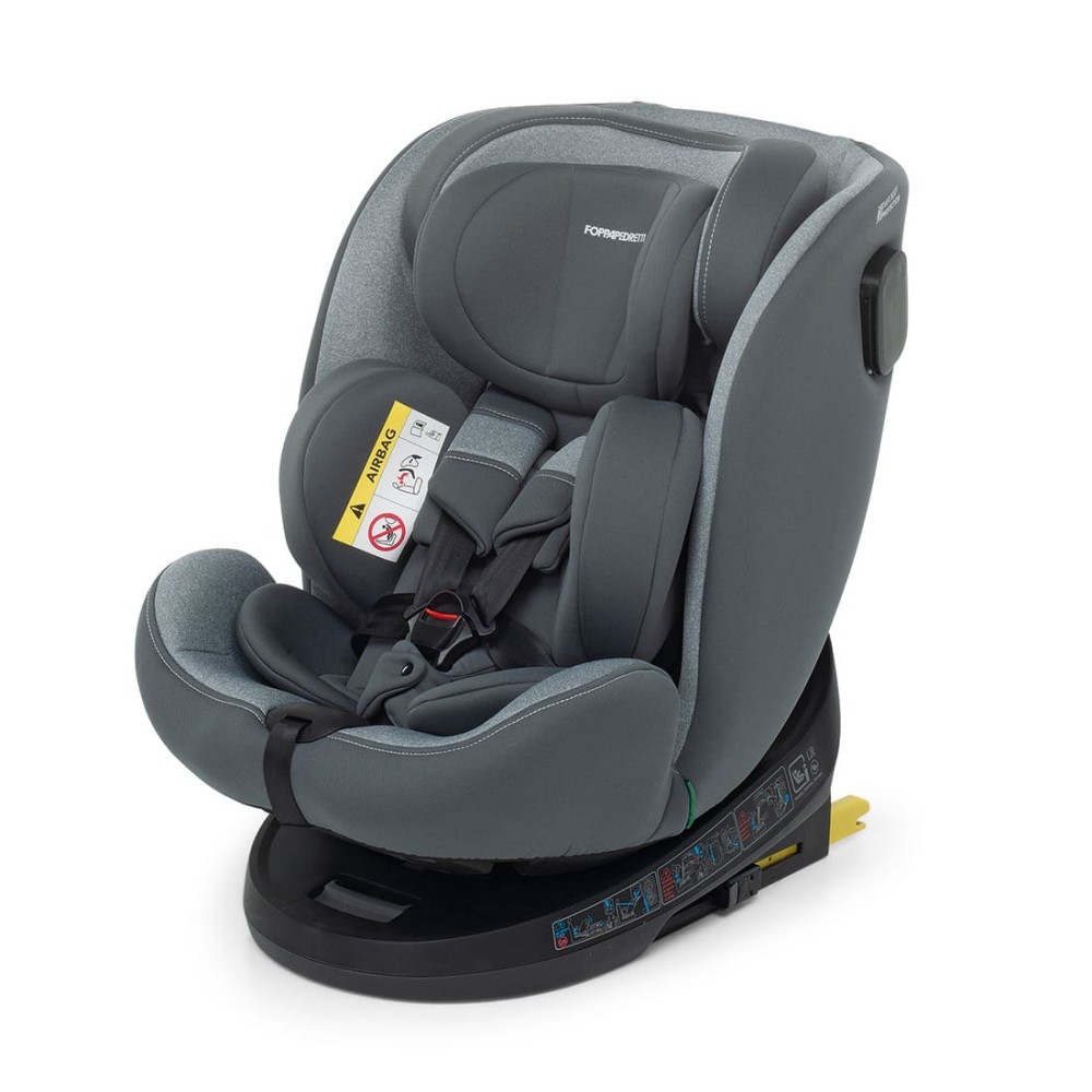 Circle I-Size Silver Grey Car Seat for Children - By Foppapedretti
