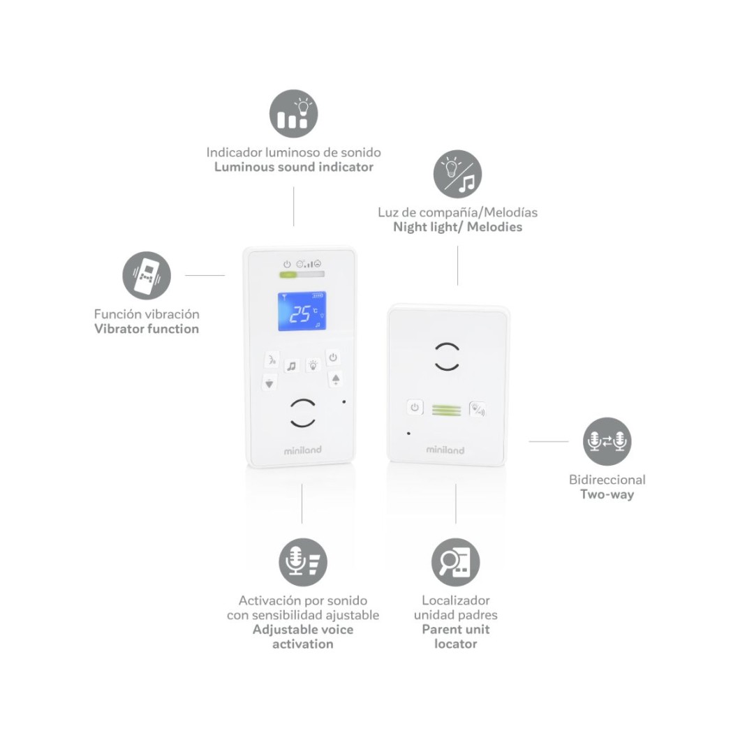 Audio baby monitor Digitalk Luxe - Miniland