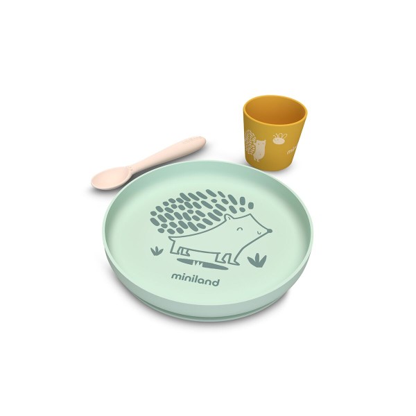 Forest animals silicone baby meal set - Miniland