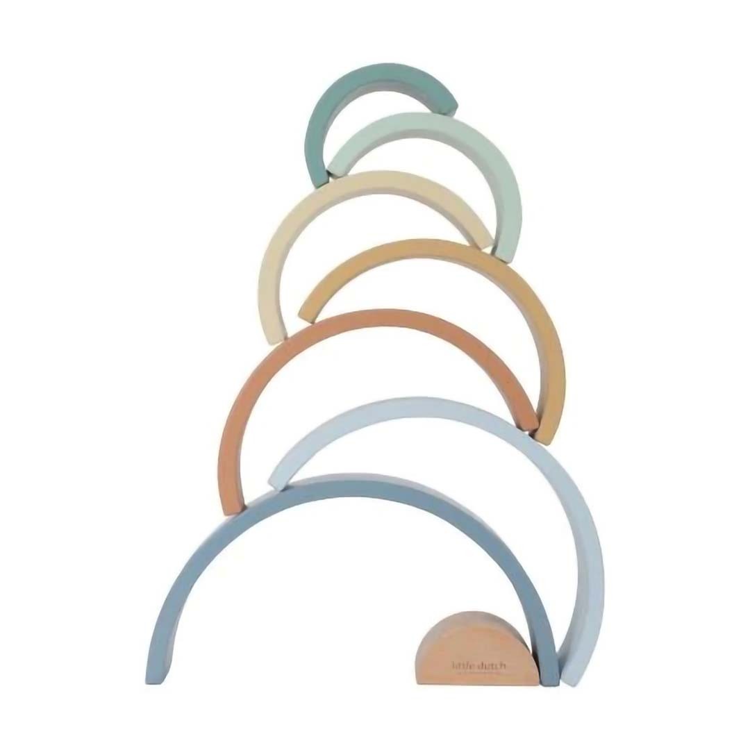 Gioco Educativo Montessori Arcobaleno da Impilare - Little Dutch