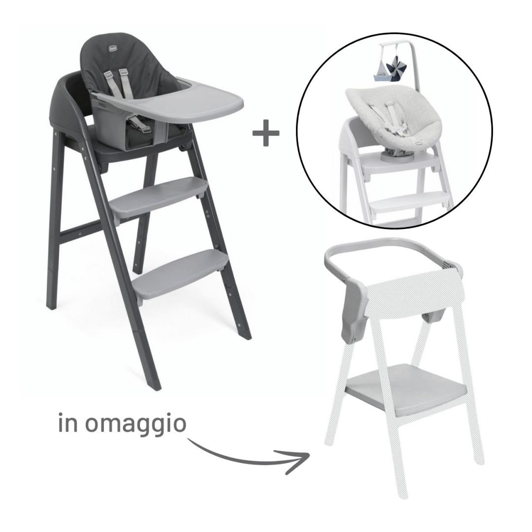 Crescendo Up e Sdraietta Neonato con Torre D'apprendimento Omaggio - Chicco