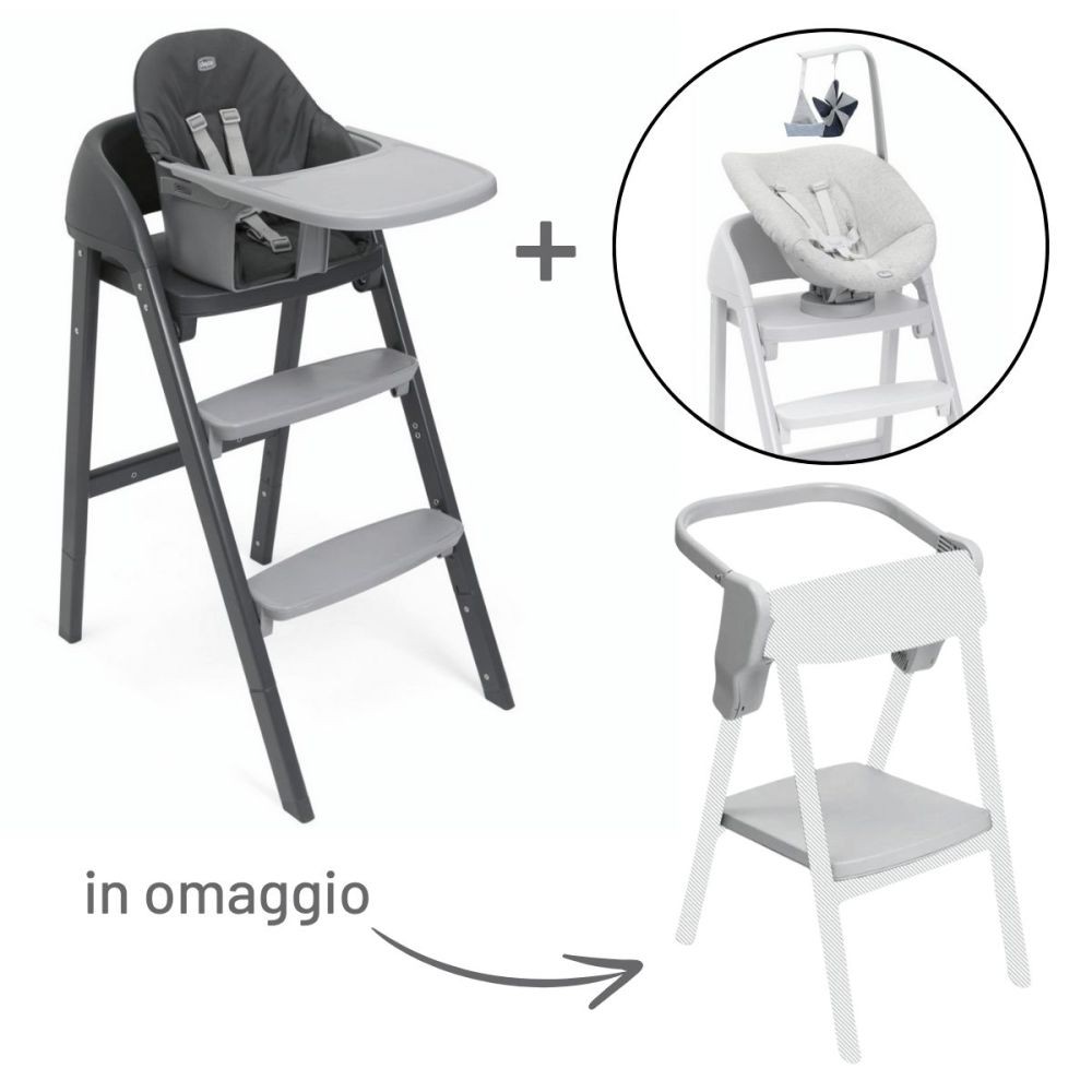 Crescendo Up e Sdraietta Neonato con Torre D'apprendimento Omaggio - Chicco