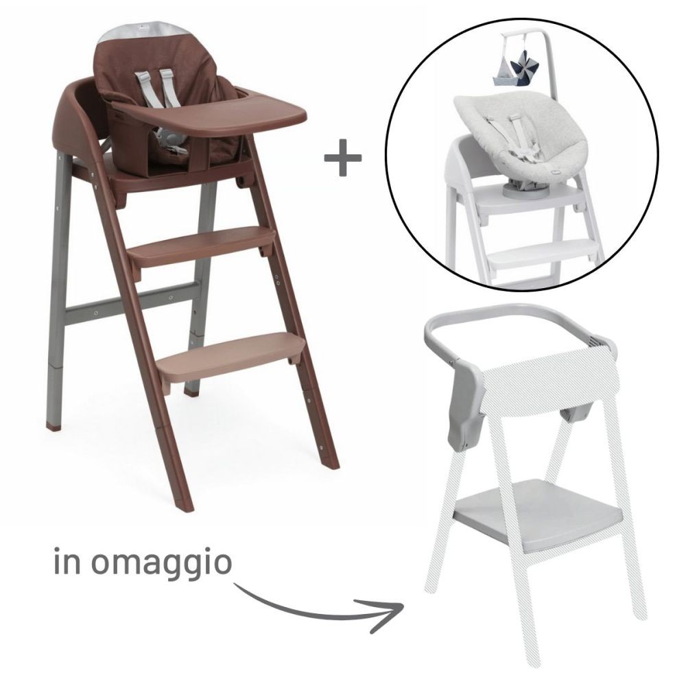 Crescendo Up e Sdraietta Neonato con Torre D'apprendimento Omaggio - Chicco
