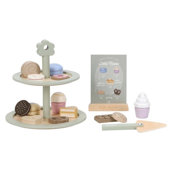 Alzatina con Dolcetti in Legno Gioco per Bambini - Little Dutch