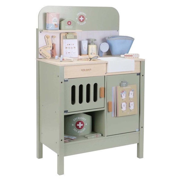 Set Studio Veterinario in Legno Gioco per Bambini - Little Dutch