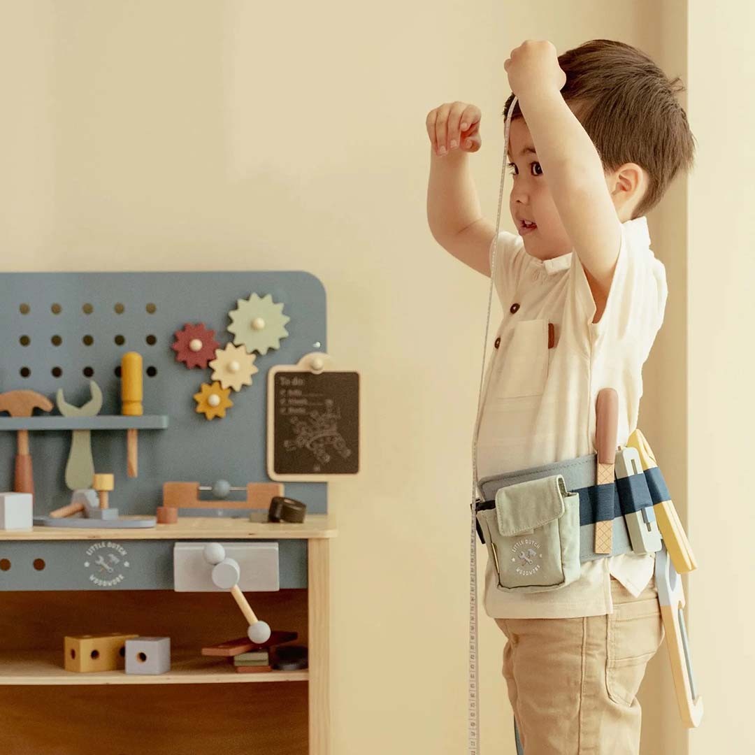 Wooden Tool Belt Role Play Toy for Children - Little Dutch