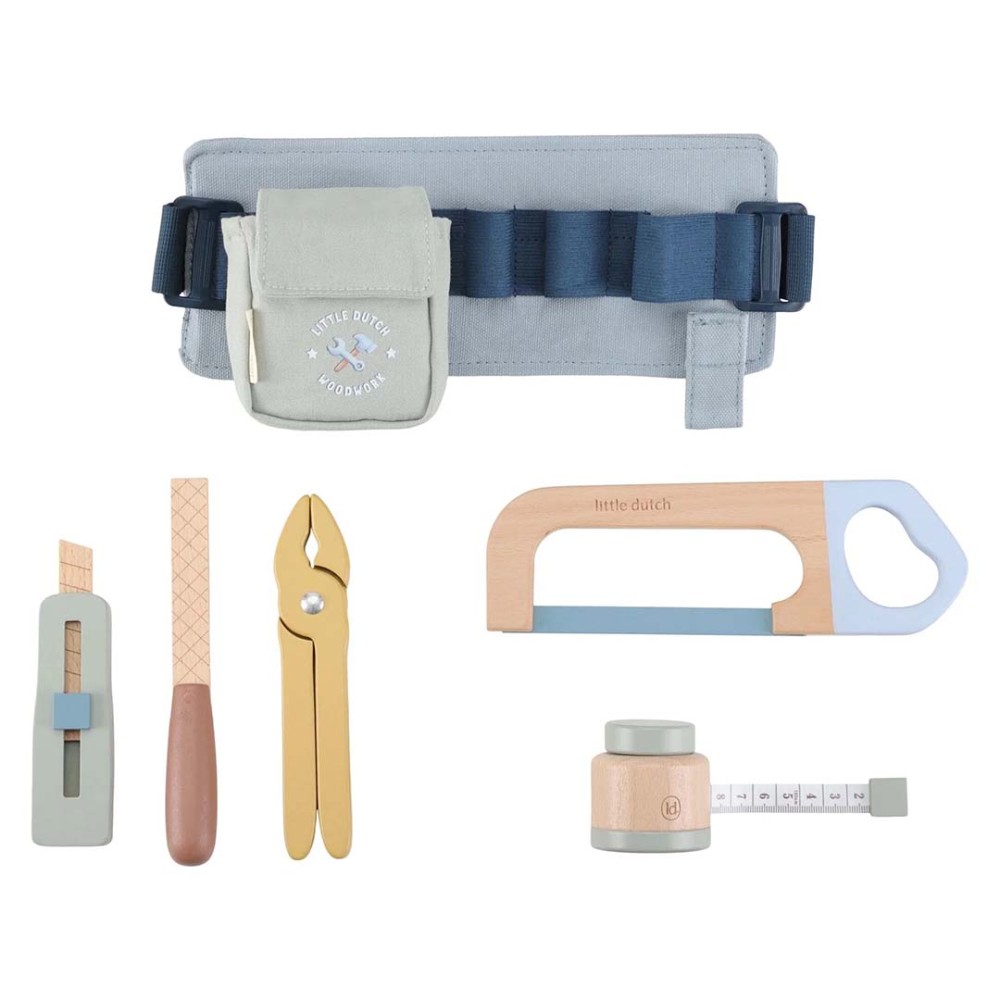 Wooden Tool Belt Role Play Toy for Children - Little Dutch