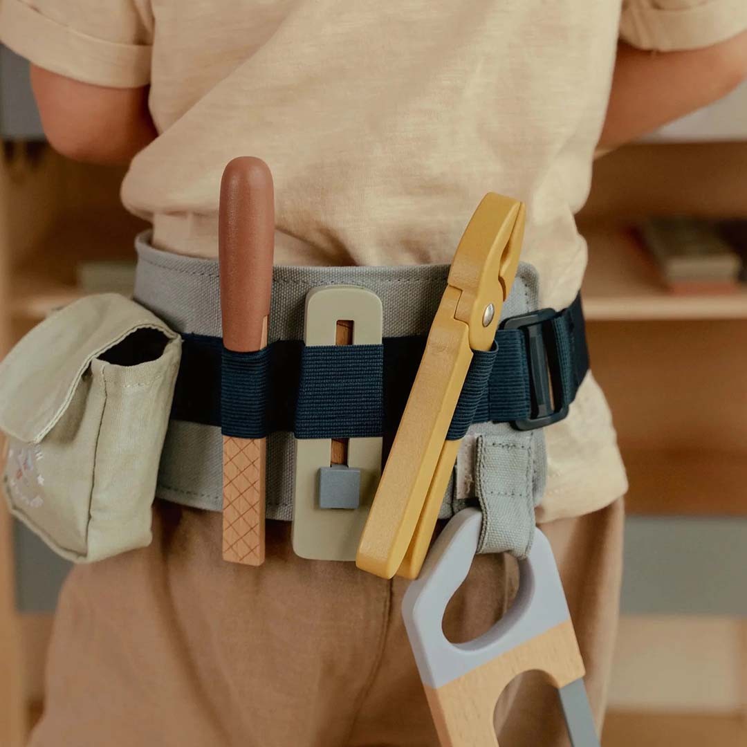 Wooden Tool Belt Role Play Toy for Children - Little Dutch