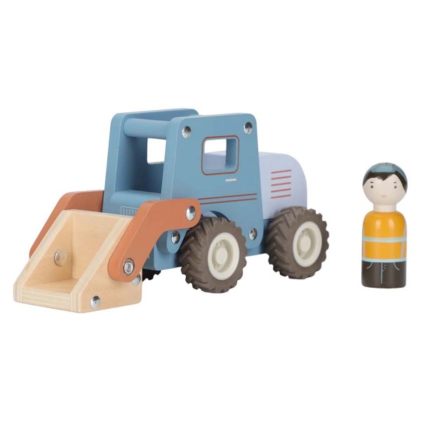 Ruspa Giocattolo in Legno con Braccio Mobile - Little Dutch