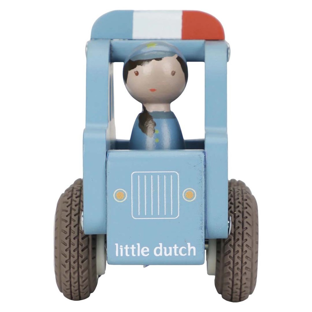 Macchina della Polizia in Legno Giocattolo per Bambini - Little Dutch