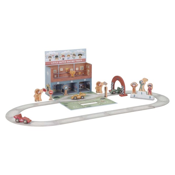 Wooden Race Track with Portable Carry Case - Little Dutch