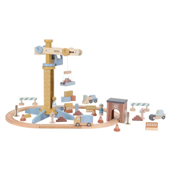 Gru in Legno con Gancio Magnetico Gioco per Bambini - Little Dutch