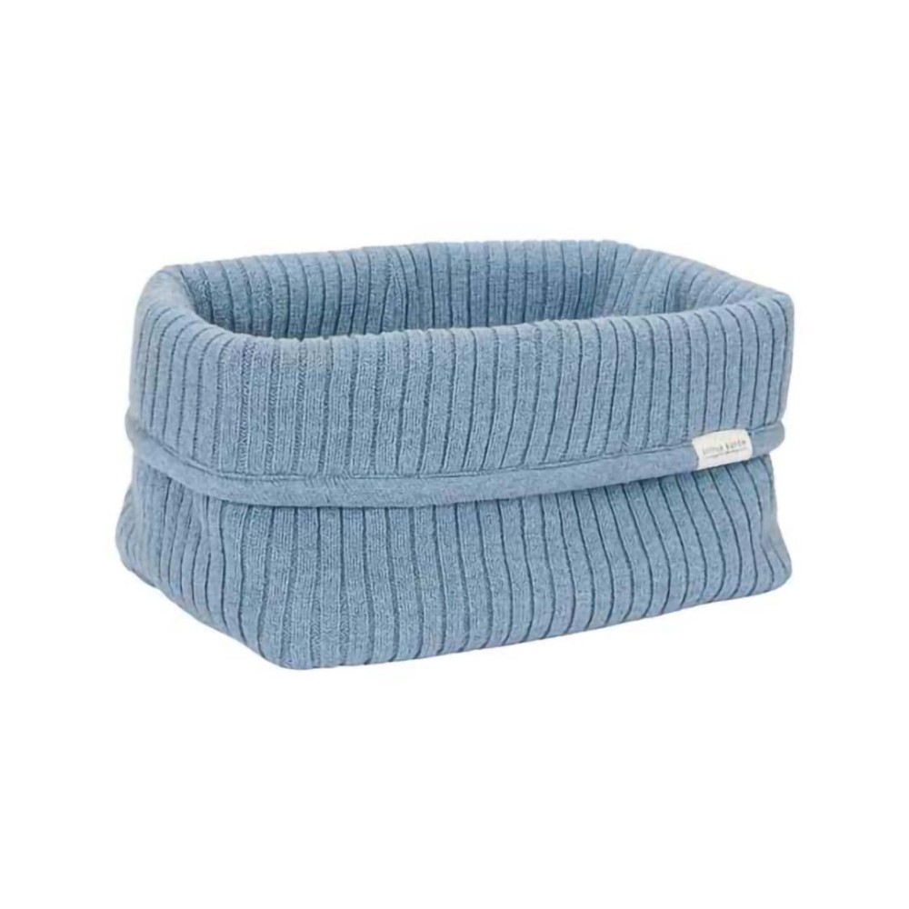 Blue Organic Cotton Changing Table Organizer - Little Dutch