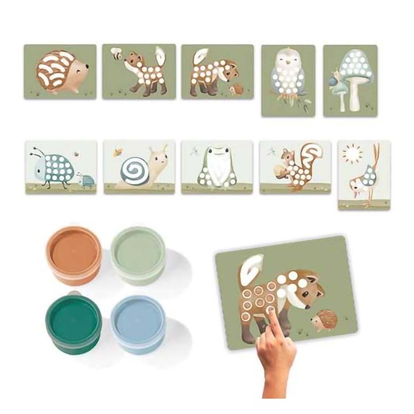 Set Pittura con le Dita Gioco Creativo per Bambini - Little Dutch