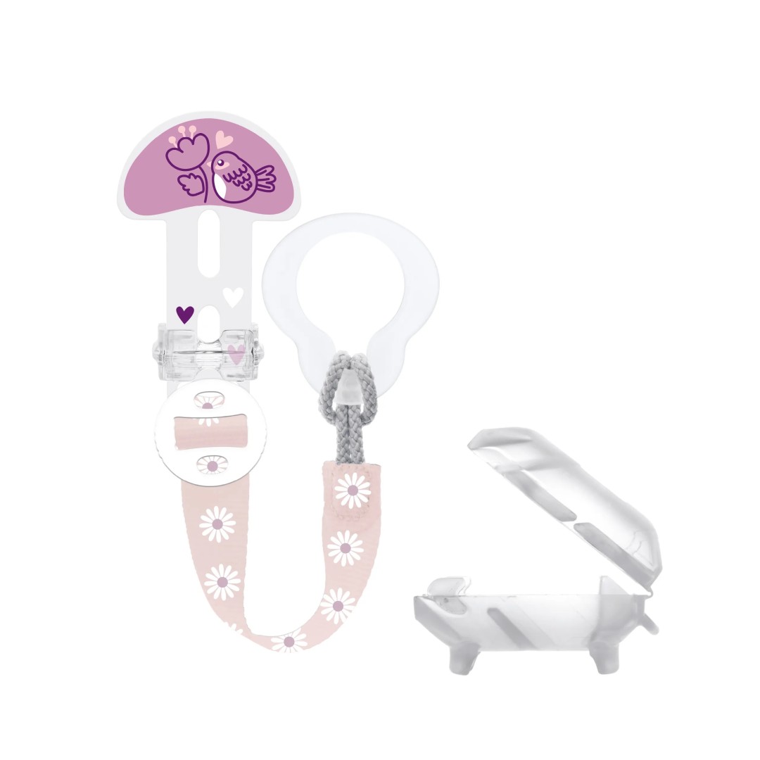 Pacifier clip with case - Clip it! & Cover - MAM Baby