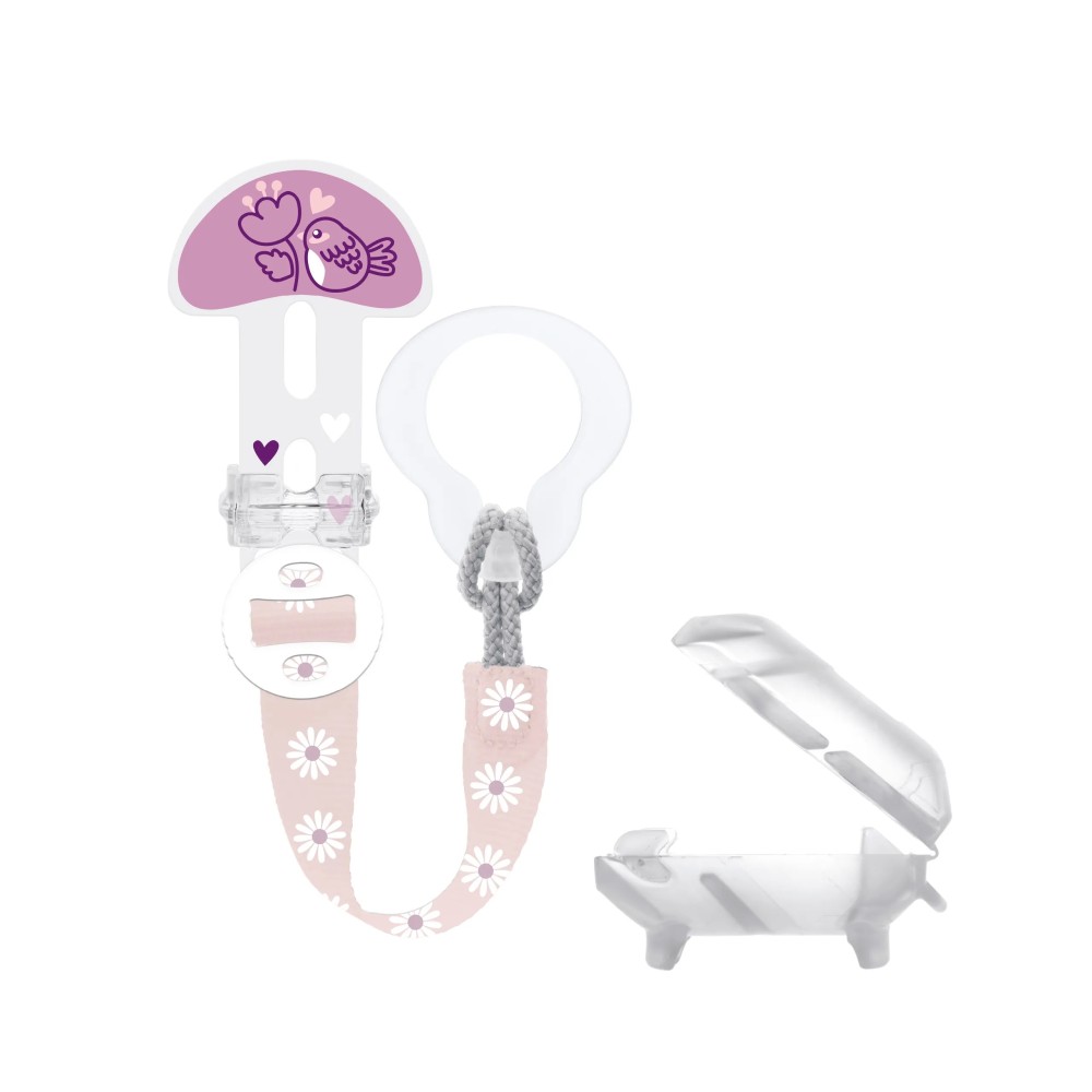 Pacifier clip with case - Clip it! & Cover - MAM Baby