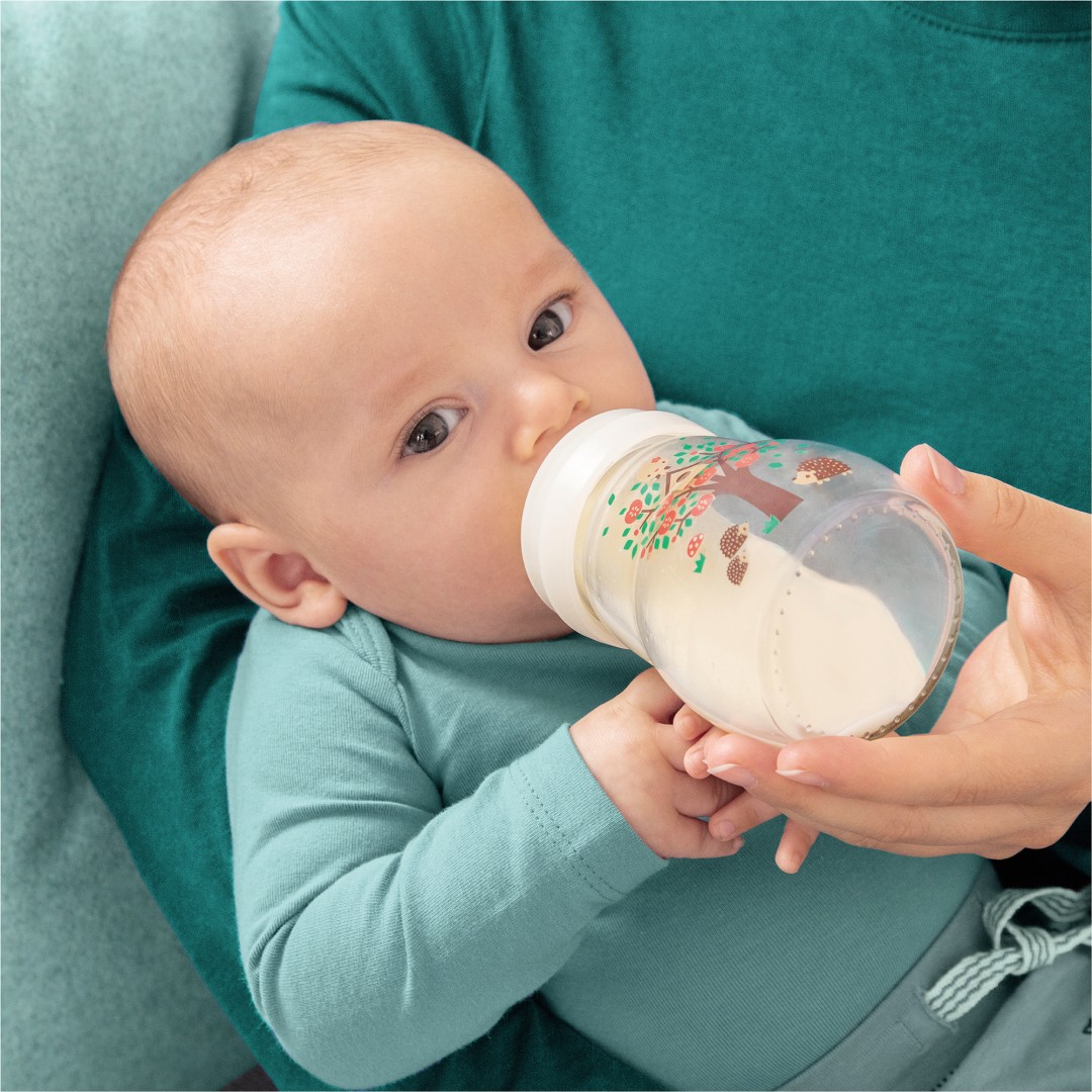 Biberon 2+ mesi 260 ml - MAM Feel Good™ in vetro Anti-Colic - MAM Baby