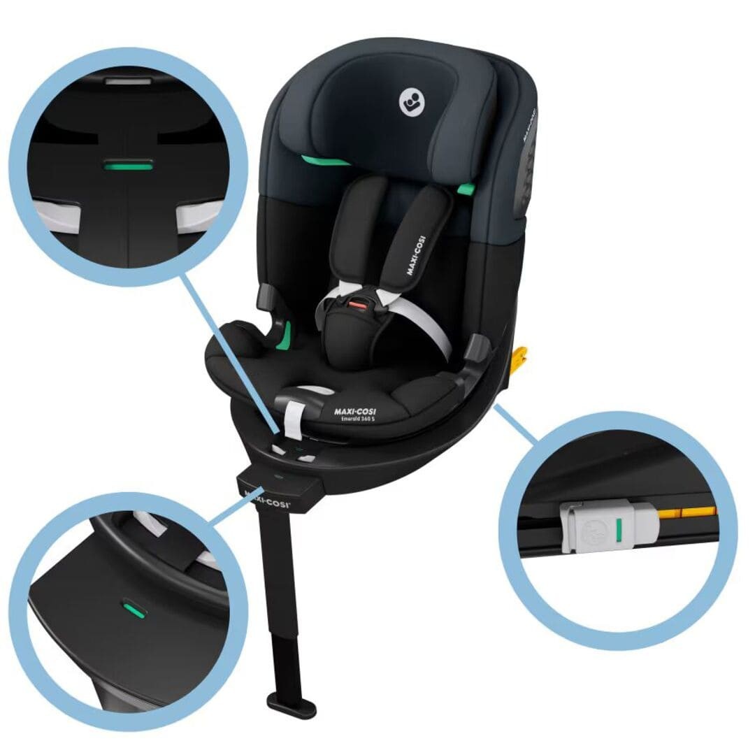 Seggiolino auto Emerald 360 S Tonal Black - Maxi Cosi