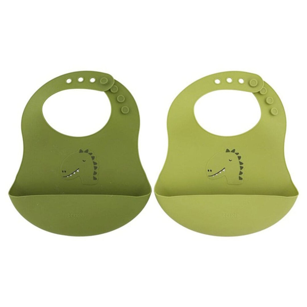 Set 2 bavaglini Trixie in silicone per bambini - Trixie