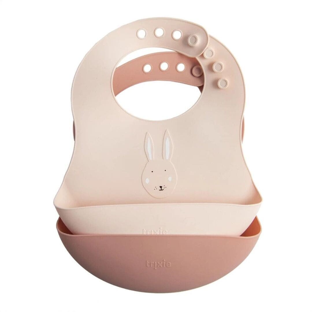 Set 2 bavaglini Trixie in silicone per bambini - Trixie