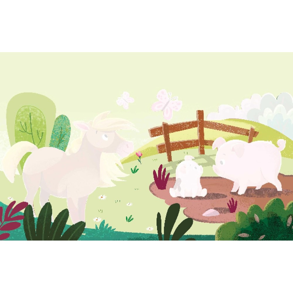 Magic Water Coloring Book “The Farm” with Water Brush - Sassi Jinior