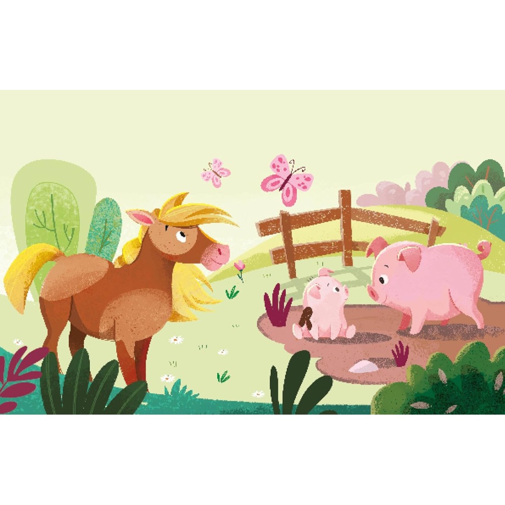 Magic Water Coloring Book “The Farm” with Water Brush - Sassi Jinior