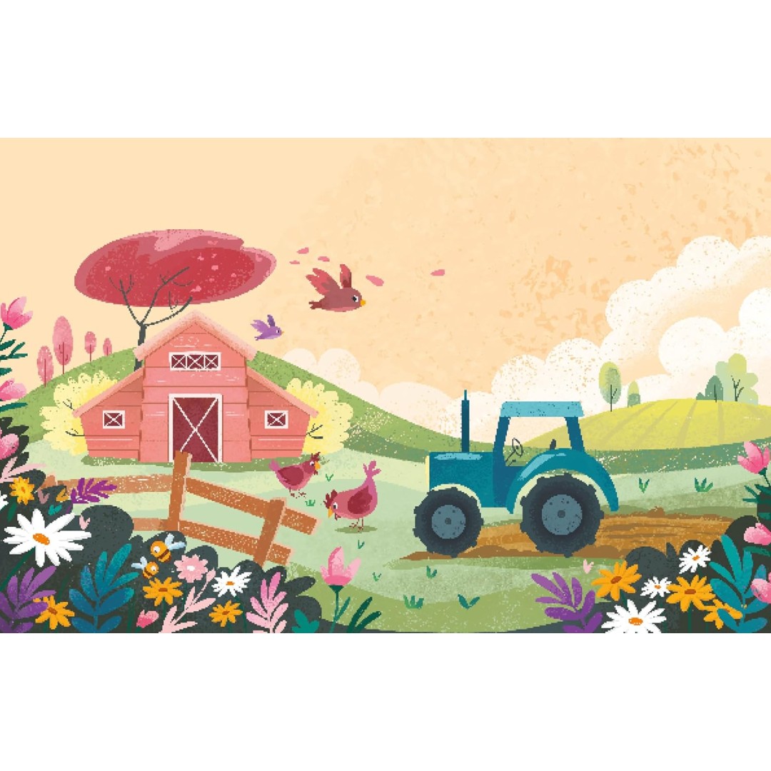 Magic Water Coloring Book “The Farm” with Water Brush - Sassi Jinior