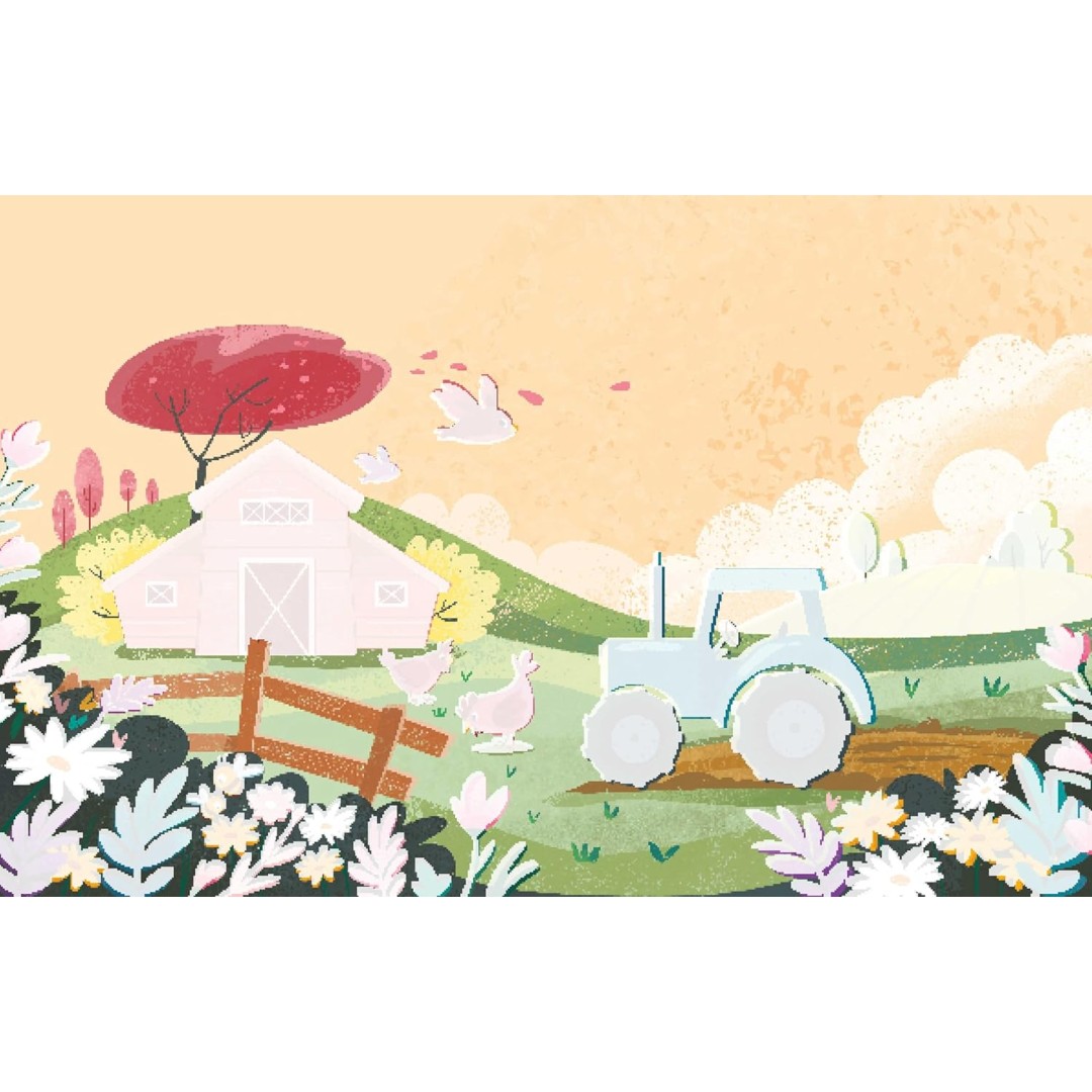 Magic Water Coloring Book “The Farm” with Water Brush - Sassi Jinior