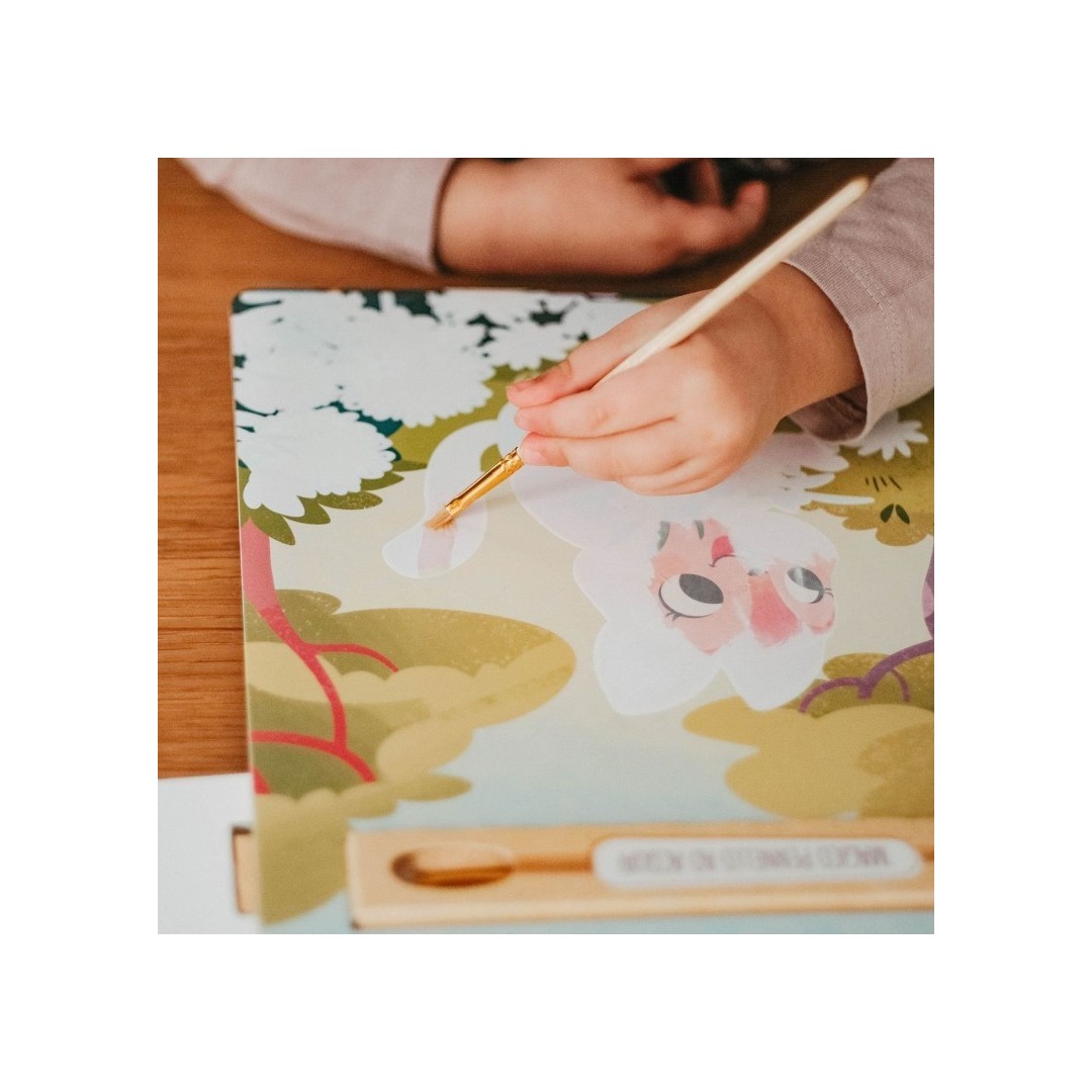 Magic Water Coloring Book “The Farm” with Water Brush - Sassi Jinior