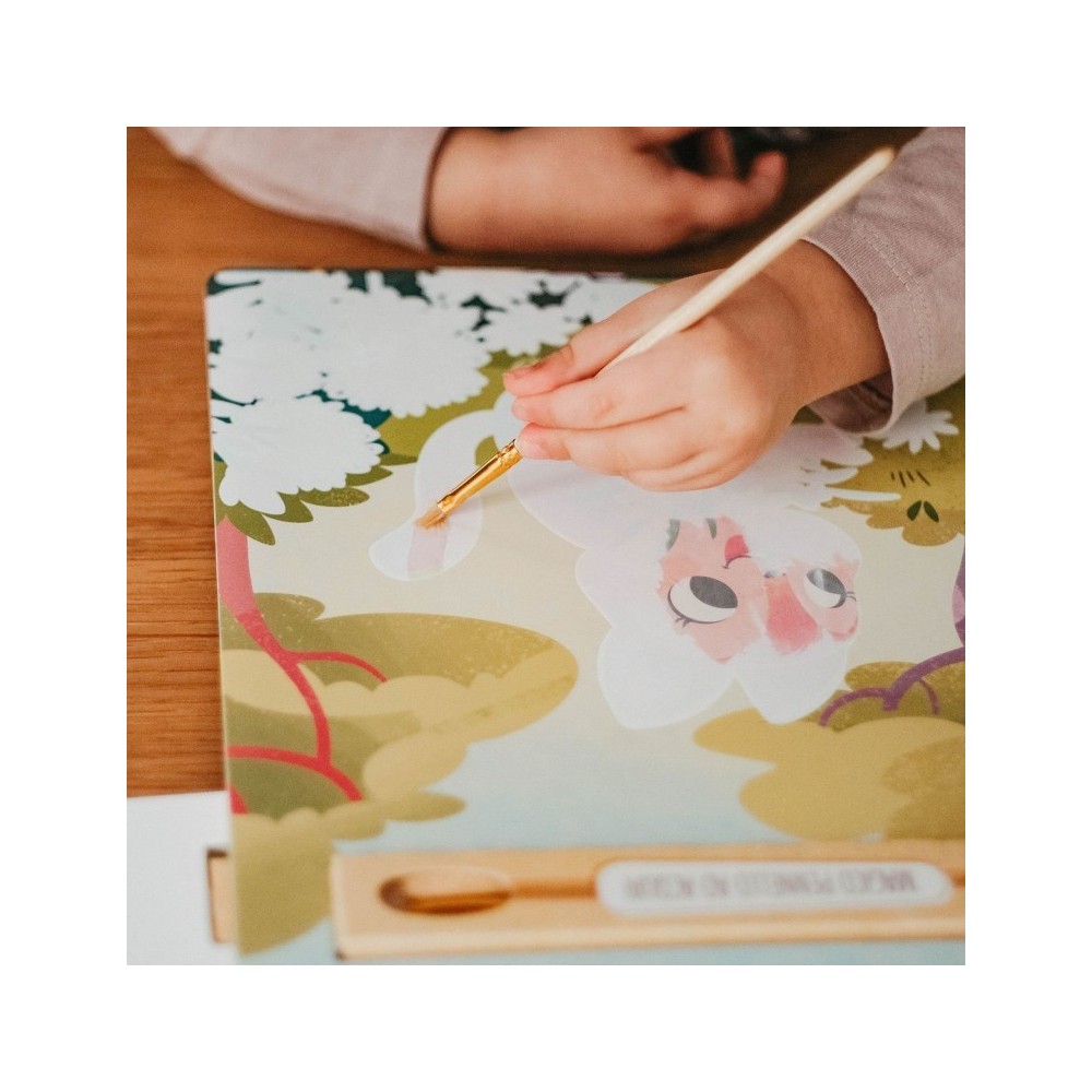 Magic Water Coloring Book “The Farm” with Water Brush - Sassi Jinior