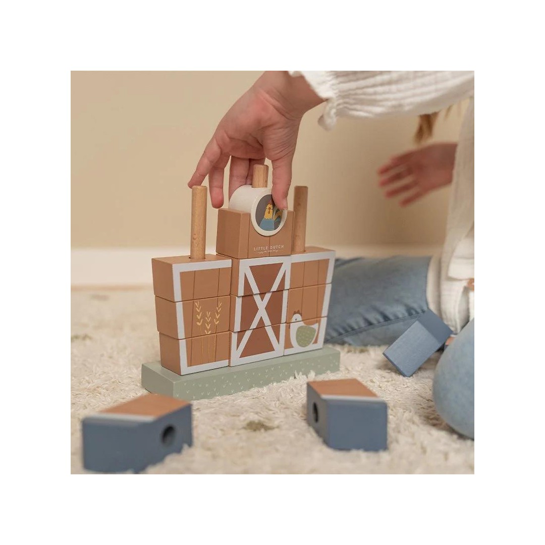 Stacking Block Farm - Little Farm - Little Dutch