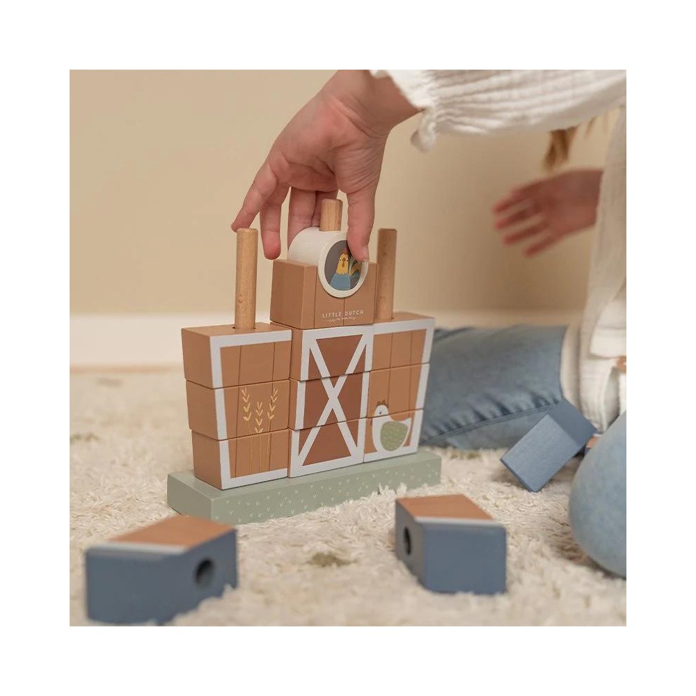 Stacking Block Farm - Little Farm - Little Dutch