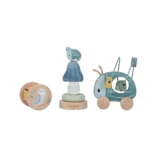 Set regalo in legno azzurro - Forest Friends - Little Dutch