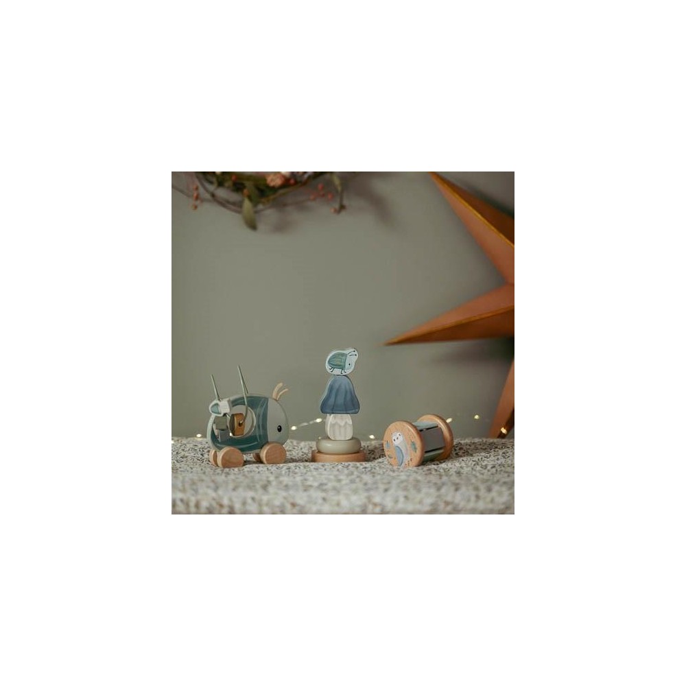 Set regalo in legno azzurro - Forest Friends - Little Dutch