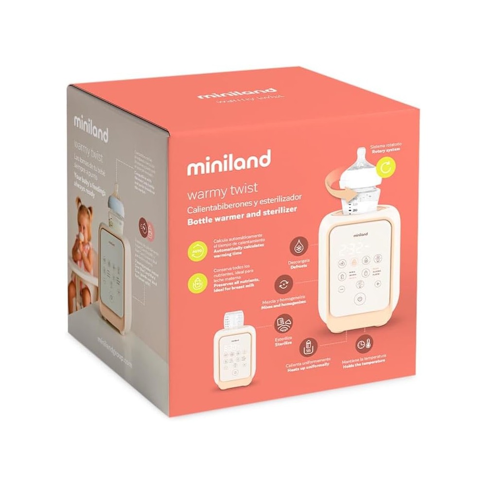 Warmy Twist 5-in-1 Baby Bottle Warmer & Sterilizer - Miniland