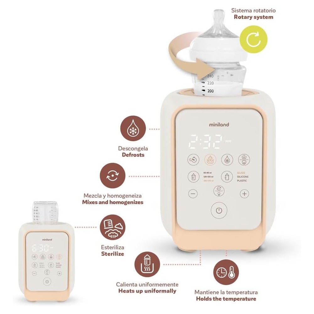Warmy Twist 5-in-1 Baby Bottle Warmer & Sterilizer