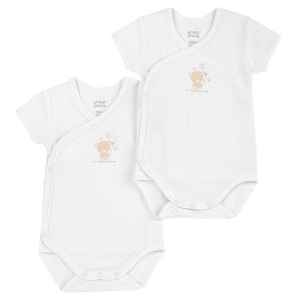 Set of 2 Warm Cotton Bodysuits - Chicco