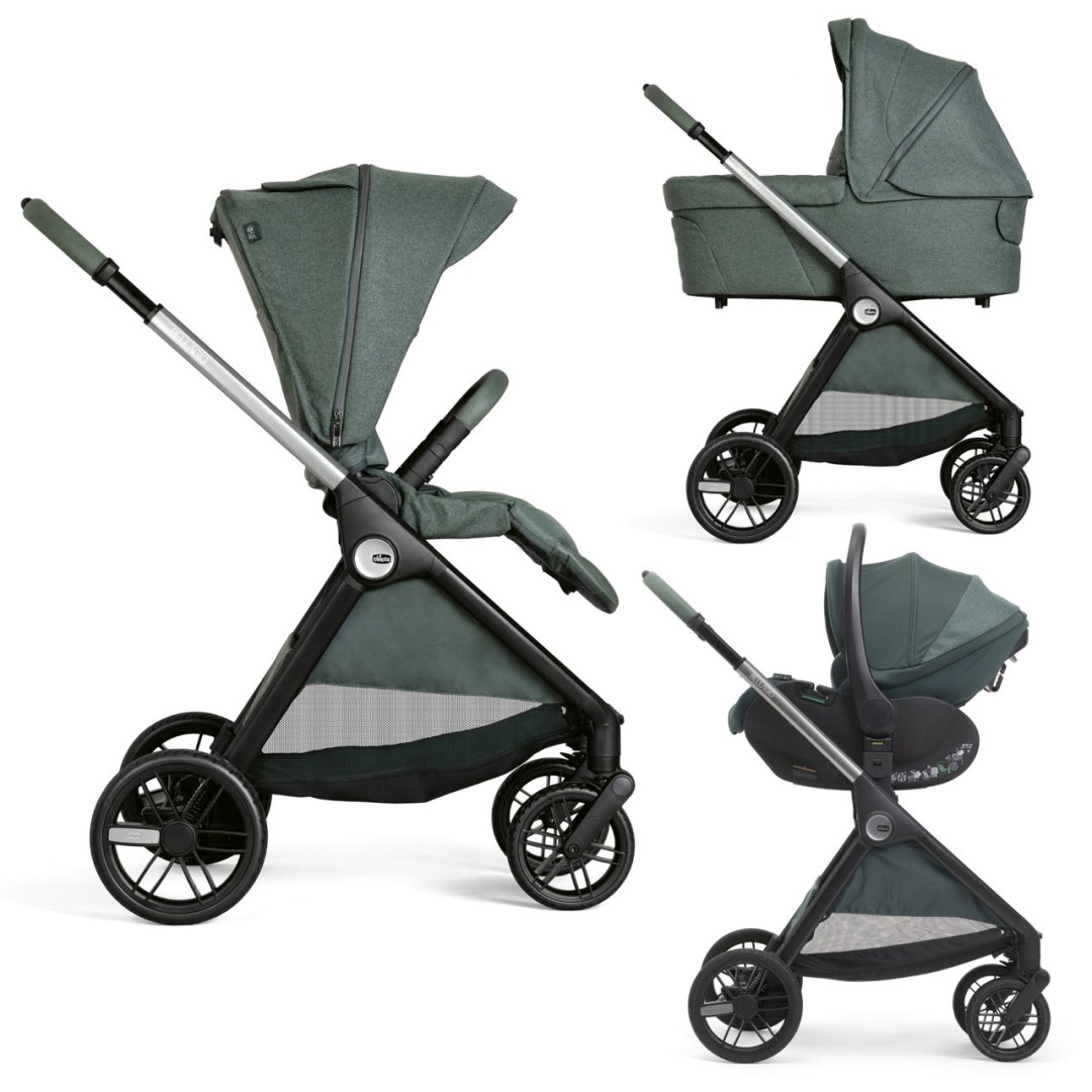 Trio Bellagio Con Seggiolino Auto First Recline + Accessori Omaggio - Chicco