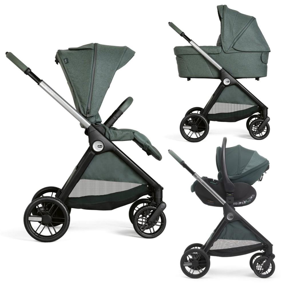 Trio Bellagio Con Seggiolino Auto First Recline + Accessori Omaggio - Chicco