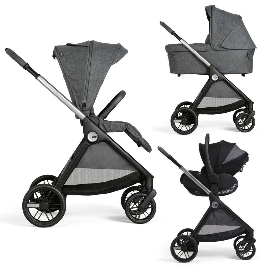 Trio Bellagio Con Seggiolino Auto First Recline + Accessori Omaggio - Chicco