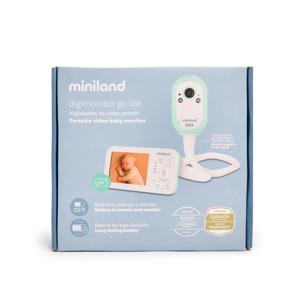 Portable Baby Video Monitor with Rechargeable Camera - Miniland