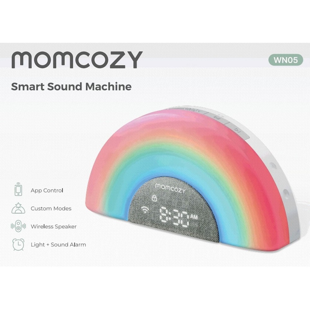 Macchina Rumore Bianco con Luce Notturna e Bluetooth - Momcozy