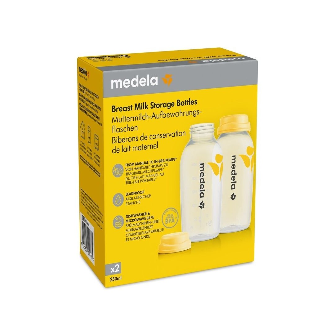 Bottiglie per Latte Materno 250 ml – Confezione da 2 - Medela