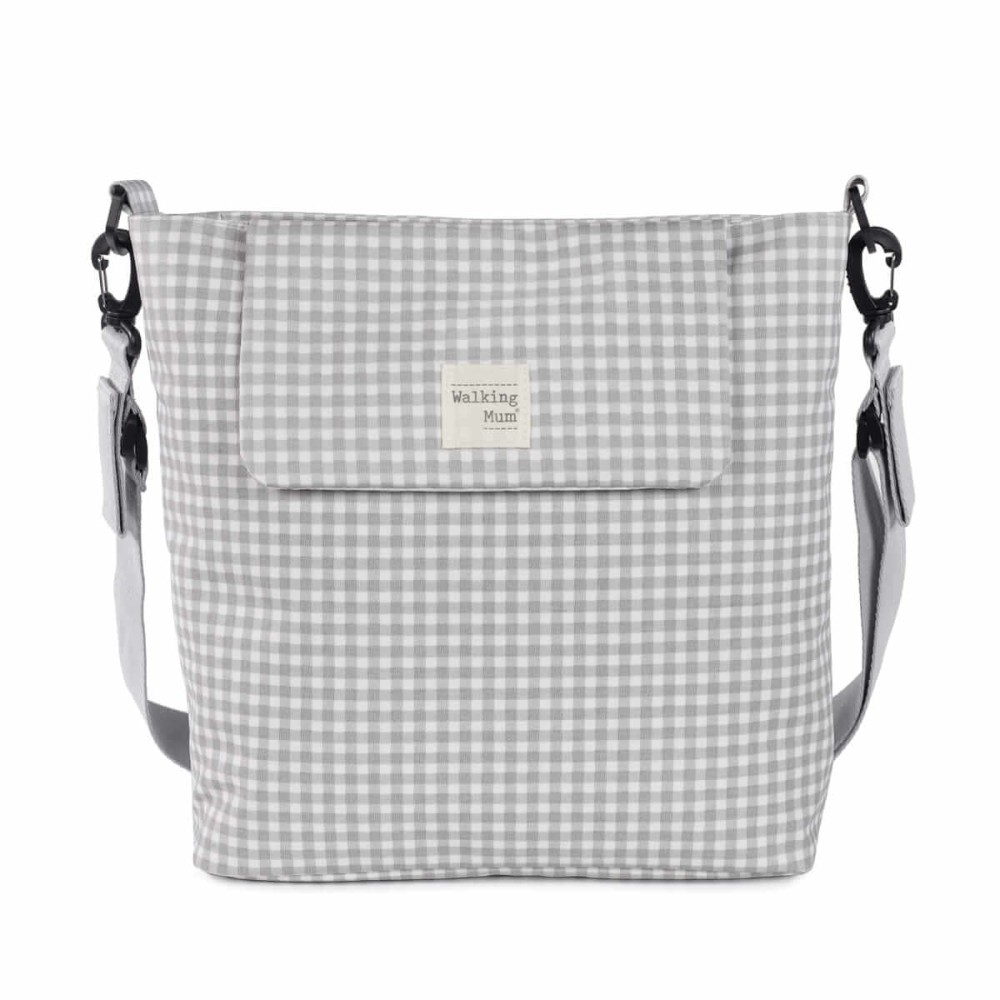 Borsa Fasciatoio Vichy Grigio - Walking Mum