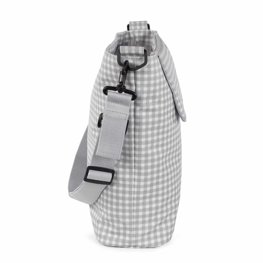 Vichy Grey changing bag - Walking Mum