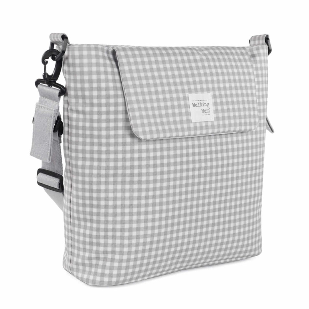 Borsa Fasciatoio Vichy Grigio - Walking Mum