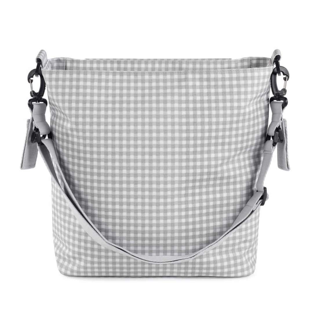 Vichy Grey changing bag - Walking Mum