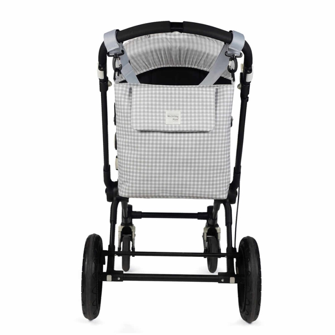 Borsa Fasciatoio Vichy Grigio - Walking Mum