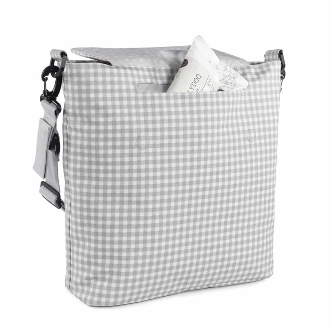 Vichy Grey changing bag - Walking Mum